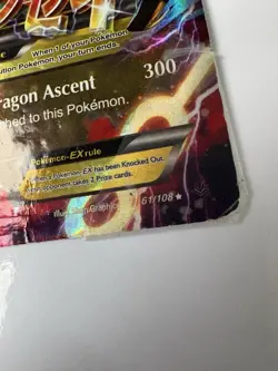 Pokemon M Rayquaza EX 61/108 Mega Foil Holo Ultra Rare Card English - Image 2