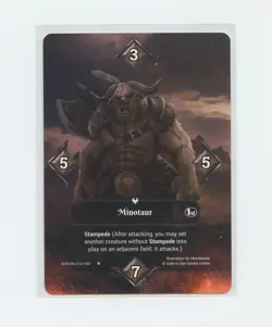 English Neverrift Trading Card Alpha 1st Edition Non-Foil 010 Minotaur RARE - Image 1