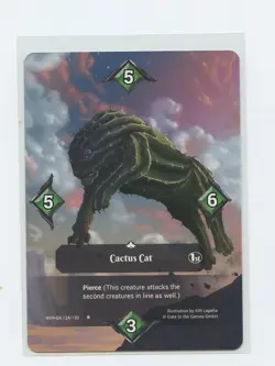 English Neverrift Trading Card Alpha 1st Edition Non Foil 124 Cactus Cat RARE - Image 1