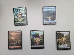 4 full play sets of Chocobo track basic land - Image 1