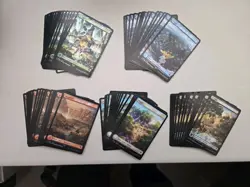 4 full play sets of Chocobo track basic land - Image 2
