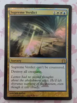 MTG FOIL Supreme Verdict - Return to Ravnica #201 - Image 1