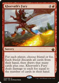 MTG Khorvath's Fury ** Battlebond ** English - Image 1