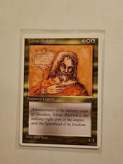 Tobias Andrion - Chronicles - MTG Magic - Uncommon - White Blue Creature - Image 1