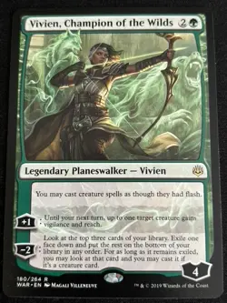 1x MTG Vivien, Champion of the Wilds - War of the Spark (WAR) #180 - Image 1