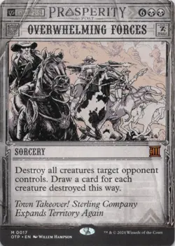 MTG Overwhelming Forces Normal NM Outlaws of Thunder Junction OTJ Breaking - Image 1