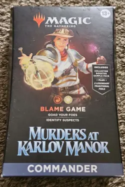 MTG Magic The Gathering Murders at Karlov Manor Commander Deck - Blame Game - Image 1