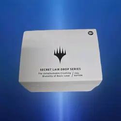 MtG Secret Lair Drop The Unfathomable Crushing Brutality of Basic Land Foil - Image 1