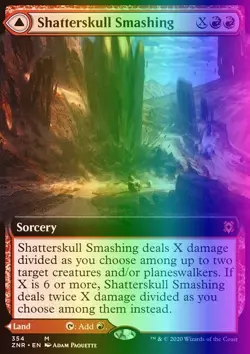 MTG Magic the Gathering Shatterskull Smashing (354/493) Zendikar Rising LP FOIL - Image 1