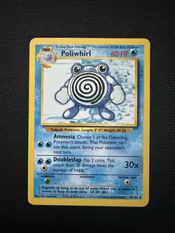 Pokemon Poliwhirl 38/102 Base Set Non-Holo TCG – Near Mint Vintage - Image 1