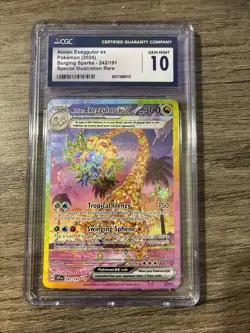 Pokemon Surging Sparks Alolan Exeggutor 242/191 Special Illustration Rare CGC 10 - Image 1