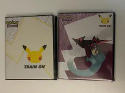POKEMON 25TH CELEBRATIONS BINDER SET - 1 PIKACHU JUMBO & 1 DRAGAPULT 4 POCKET - Image 1