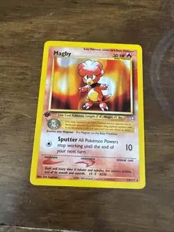Pokemon Magby 1st Edition Neo Genesis 23/111 Non Holo Rare LP - Image 1