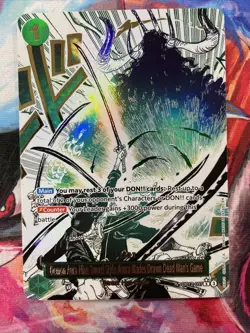 Demon Aura Nine Sword Style Asura Blades Drawn Dead Man's Game Alt Art OP12-037 - Image 1