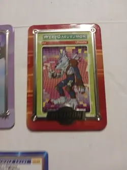 2000 DIGIMON Taco Bell PROMO SKULLMERAMON CARD +3 METAL WereGarurumon & More - Image 5