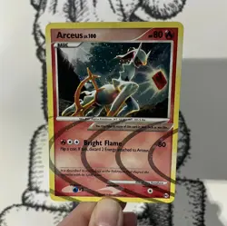 Arceus AR3 Holo Rare Platinum Arceus Pokemon Card - LP + Small Swirl Holo - Image 1