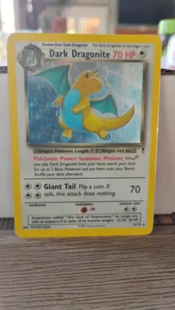 DARK DRAGONITE Foil Holo POKEMON 2002 Trading Card 5/110 TCG - Image 1