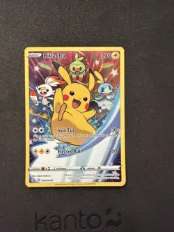 Pikachu SWSH020 SWSH: Sword & Shield Promo Cards - Holographic Pokemon Card - Image 4
