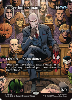 Clever Impersonator (REGULAR) x1 - MTG Marvel Universe MAR #8 - Image 1