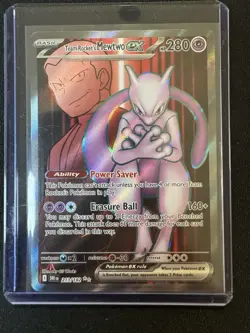 Pokemon Mewtwo EX TCG Team Rockets 213/182 Full Art Destined Rivals - Image 1