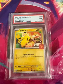 Pikachu 020/M-P McDonalds Promo Japanese PSA Graded 9 Pokemon TCG - Image 1