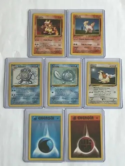 Lot of Spanish 1st Edition Pokemon Base Set Cards – 7 Card Mixed Lot - Image 1