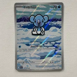 Cubchoo Illustration Rare 109/086 Black Bolt 2025 Pokemon TCG SV IR NM - Image 1