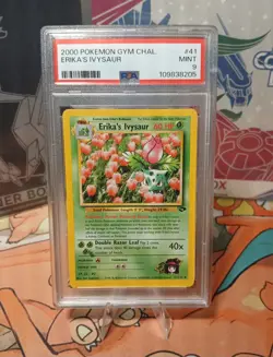 2000 Pokemon Gym Challenge Erika's Ivysaur #41 Unlimited PSA 9 - Image 1