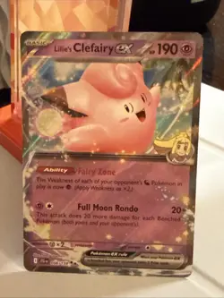 Pokemon Cards Lillie's Clefairy ex 056/159 Journey Together Double Rare NM - Image 1