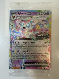 Stamped Sylveon ex 041/131 Pokemon Prismatic Evolution Surprise Box *SEALED* - Image 1
