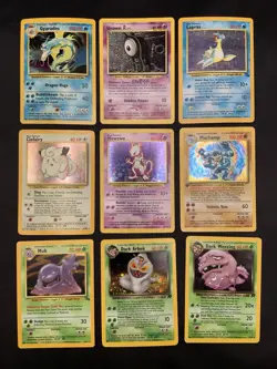 Vintage Holo Rare Pokemon Card Lot WOTC 1999/2000 Era Collection MP/HP Mewtwo - Image 1