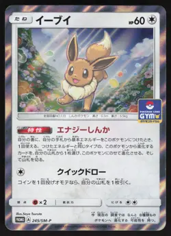Pokemon Japanese Eevee GX Start Battle Prize Promo 245/SM-P NEAR MINT-3 - Image 1