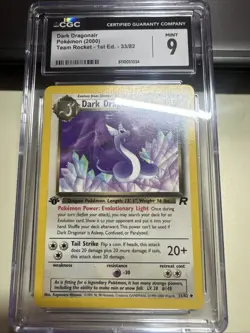 Dark Dragonair Pokemon 2000 Team Rocket 1st First Edition 33/82 Rare Vintage - Image 1