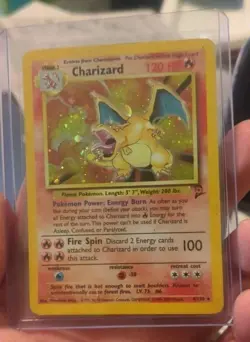 Pokemon Charizard Base Set 2 Holo Rare 4/130 HP120 1999 English - Image 3