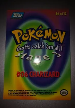 Pokemon Topps Charizard E6 of 12 Mewtwo Strikes Back Non Foil - Image 3