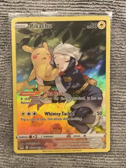 Pokemon Pikachu TCG Lost Origin Trainer Gallery TG05/TG30 NM Full Art Holo Rare - Image 1