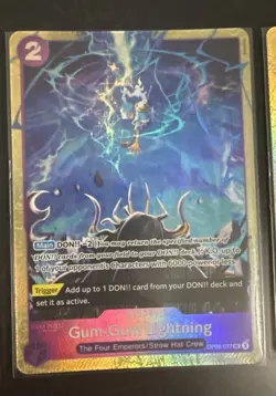 Gum-Gum Lightning OP09-077 Premium Best Selection Vol 4 One Piece TCG ENGLISH - Image 1
