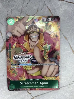 Regionals 2024 Promo ST02-008 C SCRATCHMEN APOO One Piece - Image 1