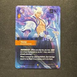 Riftbound Yone Blademaster Signature Overnumbered Card 233*/221 Spiritforged NM+ - Image 1