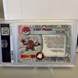 PSA 10 2000 Pokemon Game Topps Chrome TV Pinsir Spectra Rare Base Series 2 GEM - Image 3