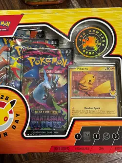 Pikachu 051/162 Pokemon Day 2026 Promo Stamped PERFECT FART SWIRL 🌀- IN BOX !🔥 - Image 1