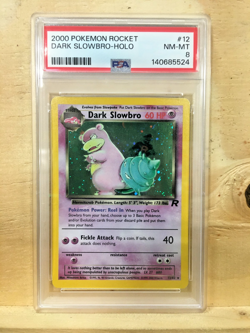PSA 8 - 2000 POKEMON ROCKET #12 DARK SLOWBRO-HOLO - Image 1