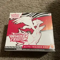 Pokemon Elite Trainer Box Scarlet & Violet White Flare Reshiram TCG See Pictures - Image 1