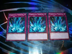 3x Torrential Tribute Unlimited Edition Common LDK2-ENJ38 Yu-Gi-Oh! - Image 1
