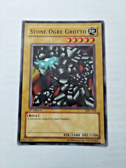 Yu-Gi-Oh Stone Ogre Grotto Magic Ruler MRL-058 1st Ed. Com. - slight corner ding - Image 1