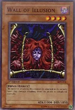 Lightly Played Wall of Illusion - SDY-034 - Common - 1st Edition - YuGiOh - Image 1