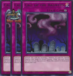 Yugioh! 3x Call of the Haunted MZMU-EN118 Rare 1st Ed NM - Image 1
