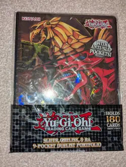 YUGIOH! 9-POCKET DUELIST PORTFOLIO | CARD STORAGE | FOLDER ALBUM BINDER GODS - Image 1