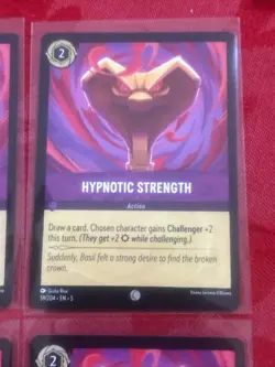 4x Disney Lorcana Shimmering Skies - Hypnotic Strength #59/204 x4 - Image 2