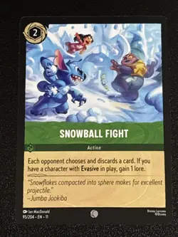 Disney Lorcana Winterspell Snowball Fight 95/204 NM - Image 1